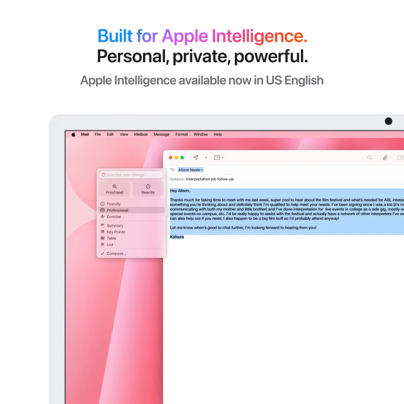 24-inch iMac with Retina 4.5K display: Apple M4 chip with 10‑core CPU and 10‑core GPU, 16GB, 512GB SSD - Pink [MWV53ZP/A] - Image 5
