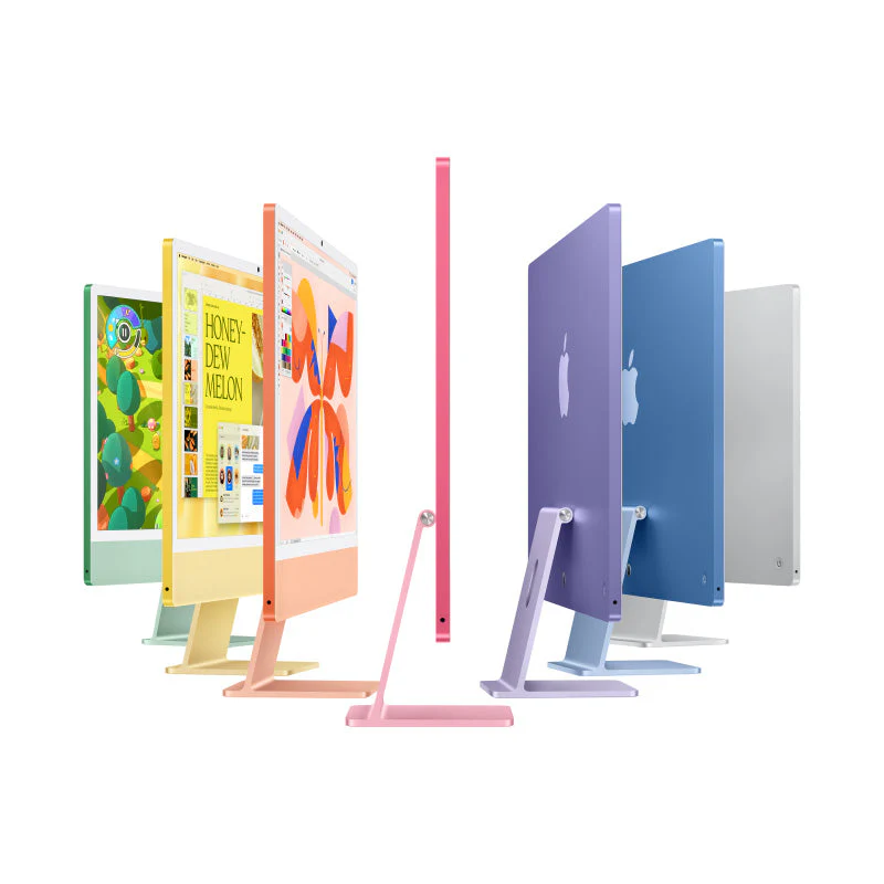 24-inch iMac with Retina 4.5K display: Apple M4 chip with 8‑core CPU and 8‑core GPU, 16GB, 256GB SSD - Green [MWUE3ZP/A] - Image 4