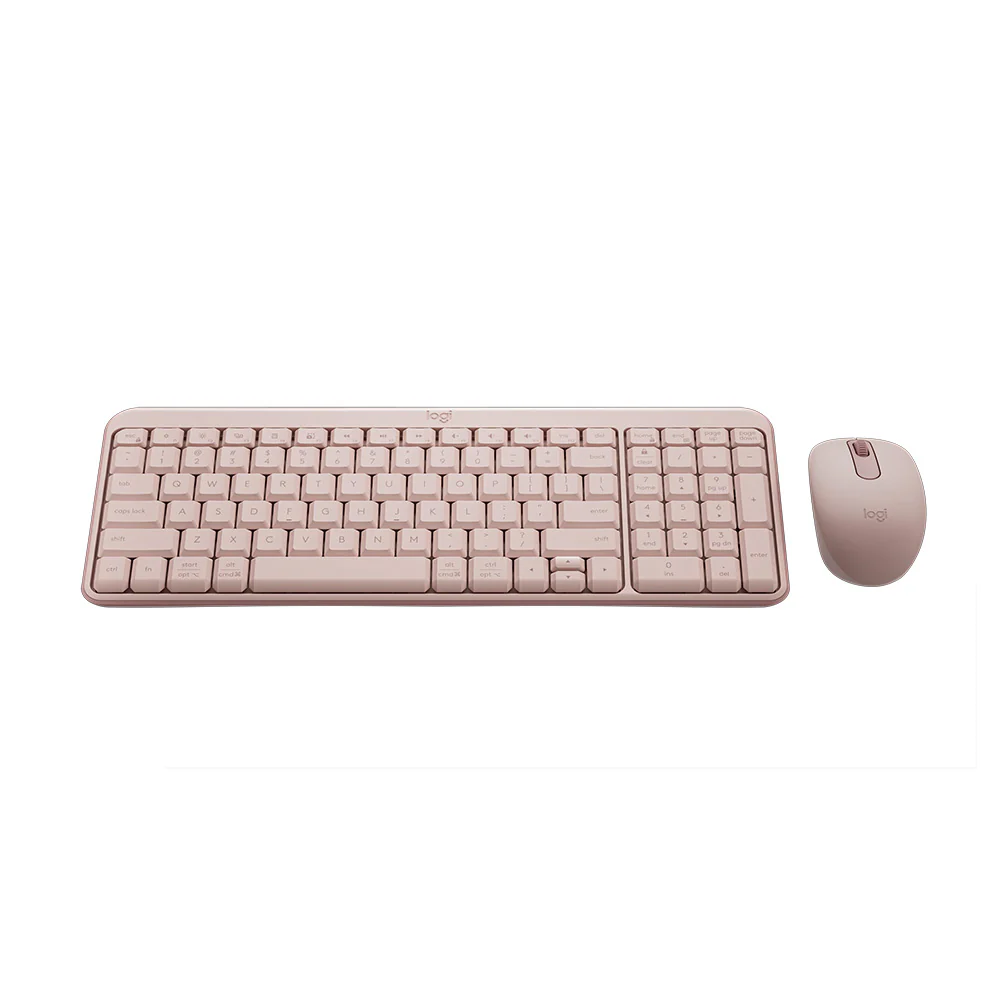 Logitech MK250 Compact Wireless Keyboard and Mouse Combo (Rose) - Image 2