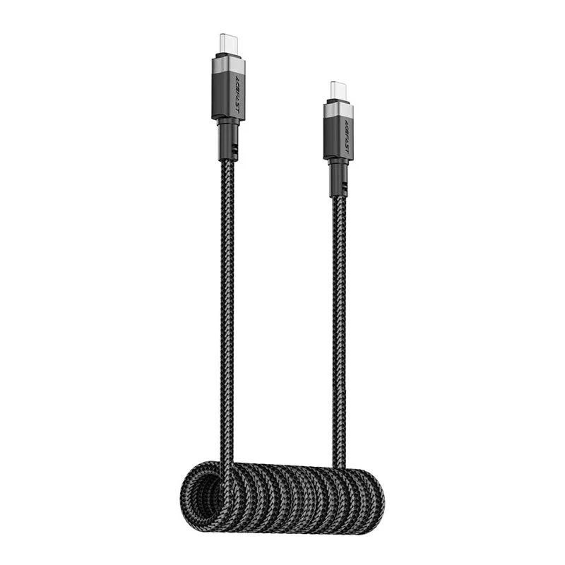 Acefast C14-03 60W USB-C to USB-C Spring Charging Data Cable 1.2M - Image 4