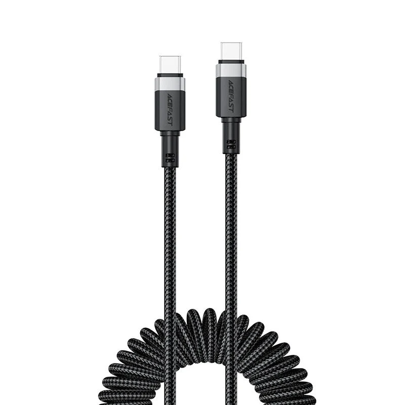 Acefast C14-03 60W USB-C to USB-C Spring Charging Data Cable 1.2M - Image 5