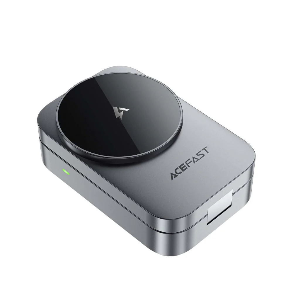 Acefast E22 Desktop 3-in-1 Wireless Charging Holder - Metal Grey - Image 5