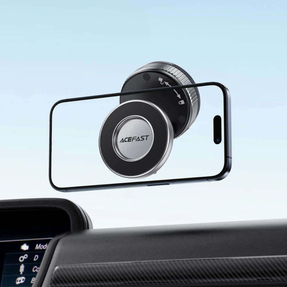 Acefast E28 Manual Suction Cup Magnetic Phone Holder - Black - Image 5
