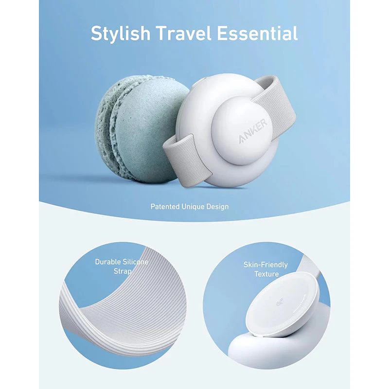 Anker B25M8H21-WH MagGo 3-in-1 Qi2 15W Wireless Foldable Pad (White) - Image 2