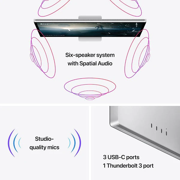 Apple Studio Display -Standard Glass (Tilt, Height, Adjustable Stand) - Image 5