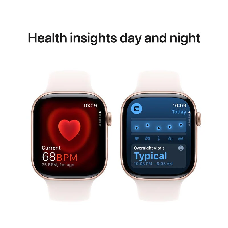 Apple Watch Series 10 GPS 46mm Rose Gold Aluminium Case with Light Blush Sport Band S/M - Image 4