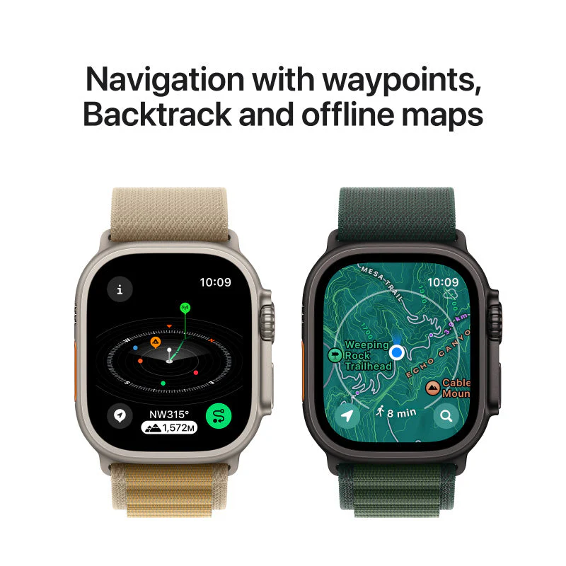 Apple Watch Ultra 2 GPS+Cellular 49mm Natural Case with Navy Ocean Band - Image 4