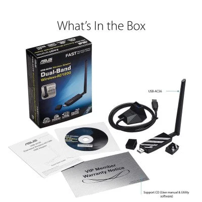 ASUS Dual-band Wireless-AC1300 USB 3.0 Wi-Fi Adapter (USB-AC56) - Image 3