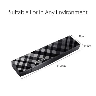 ASUS Dual-band Wireless-AC1300 USB 3.0 Wi-Fi Adapter (USB-AC56) - Image 9