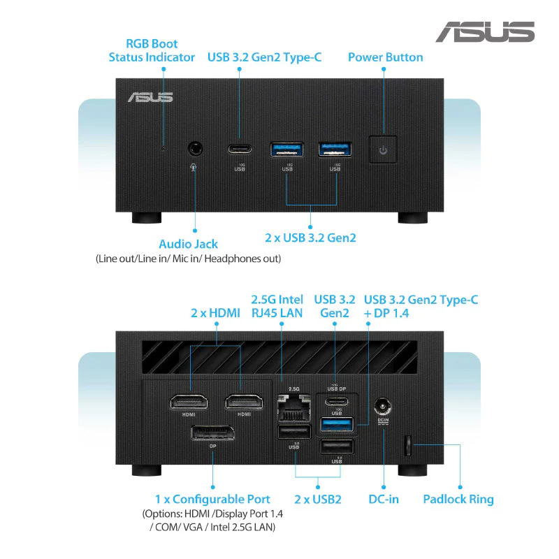 Asus ExpertCenter PN65-S7064AD - UT7-155H 16GB 512GB W11P - Image 7