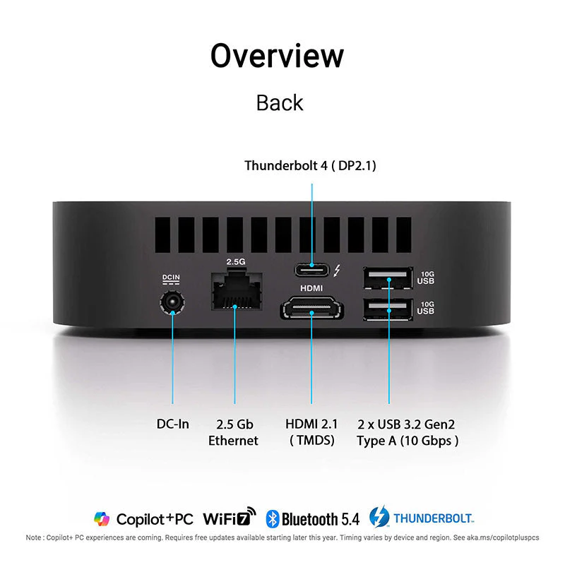 Asus NUC 14 Pro AI 90AS00N1-M001Z0 - U9-288V 32GB 1TB Win11 Pro (RNUC14LNKU9094N3) - Image 3