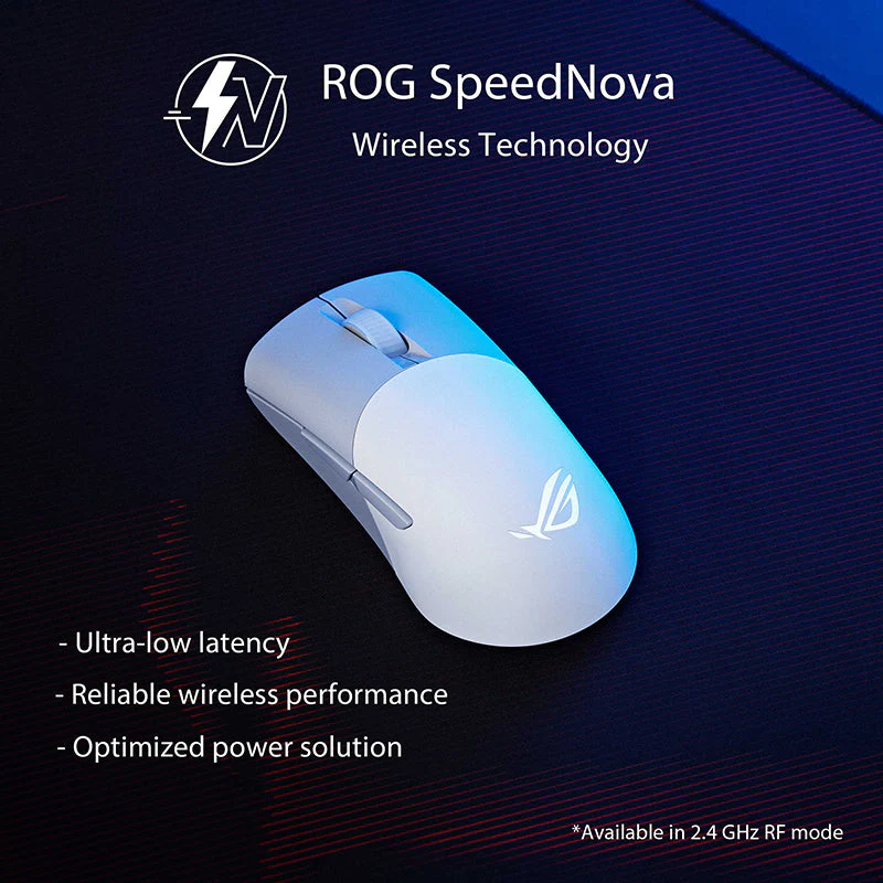 Asus P709 ROG Keris Wireless AimPoint Gaming Mouse (White) - Image 3