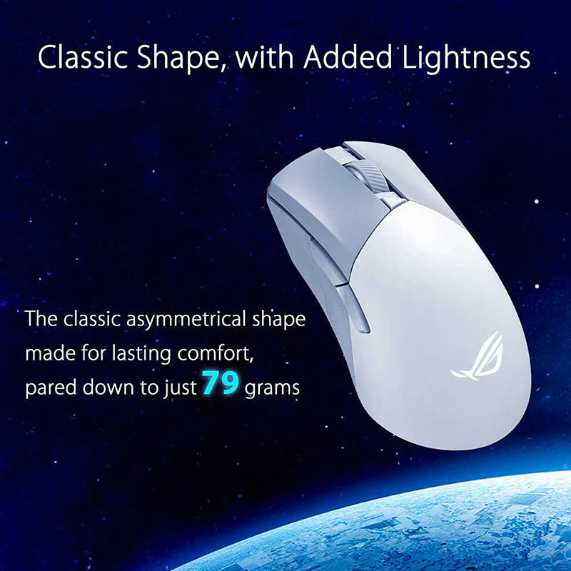 Asus ROG Gladius III Wireless AimPoint Gaming Mouse (White) - Image 7