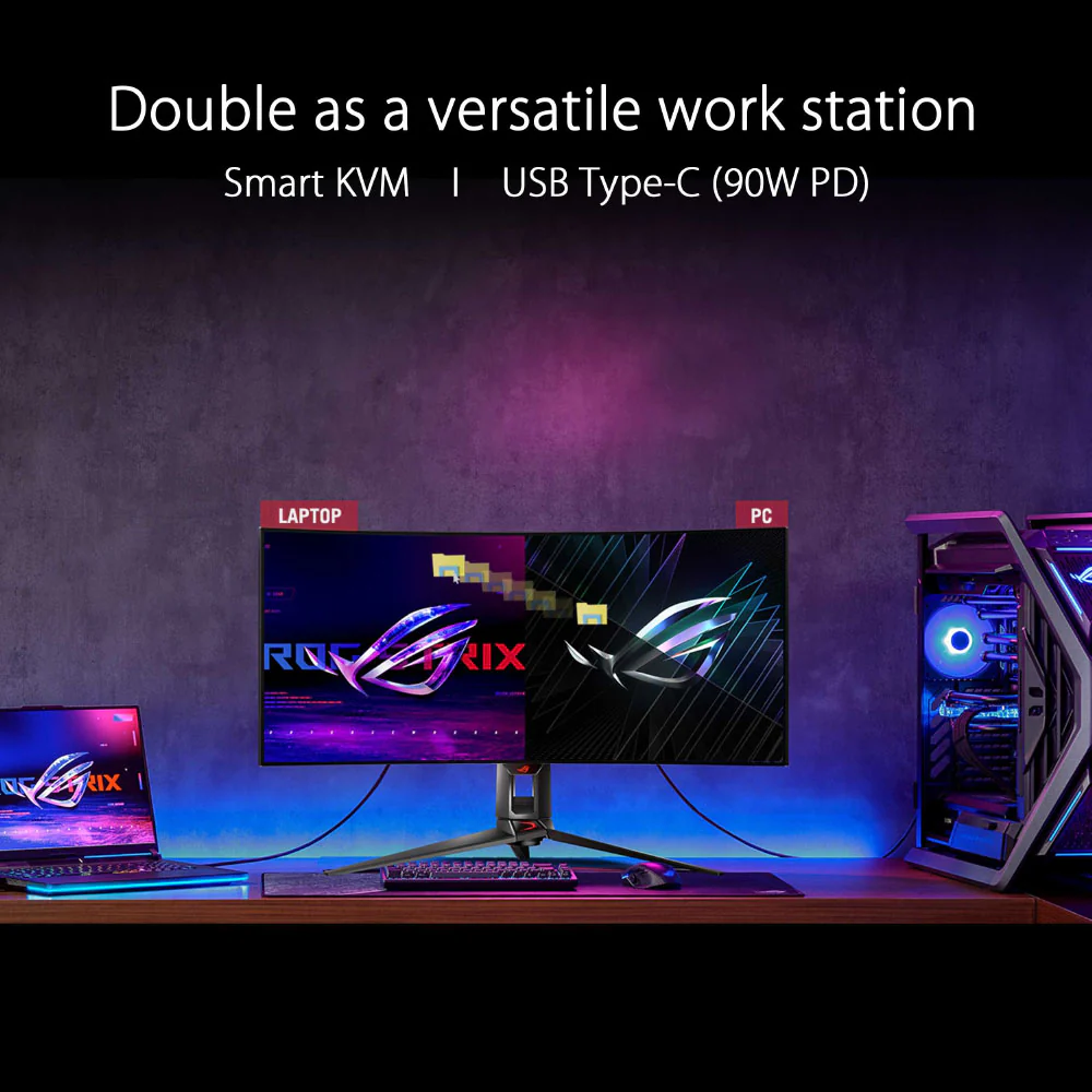 Asus ROG Swift OLED PG34WCDM - 34" UWQHD-C OLED 240Hz Gaming Monitor - Image 7