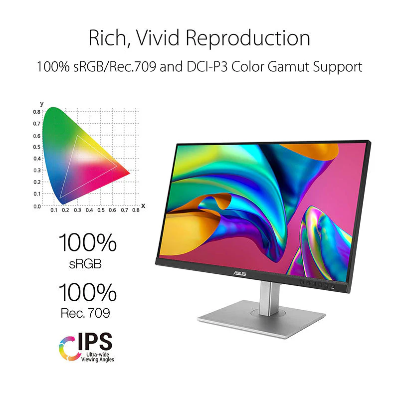ASUS ProArt Display PA278CV Professional Monitor - 27" QHD IPS 100% sRGB - Image 2