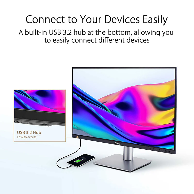 ASUS ProArt Display PA279CRV Professional Monitor - 27" UHD IPS 99% DCI-P3 - Image 5
