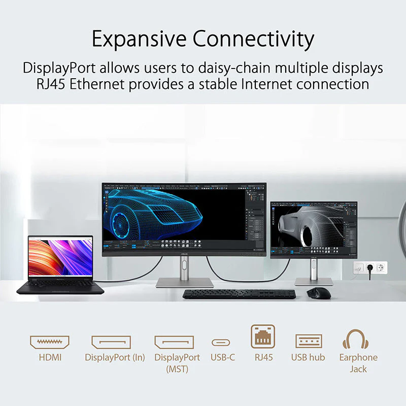 Asus ProArt Display PA34VCNV Professional Monitor - 34.1" WQHD IPS 100% sRGB Curved - Image 8