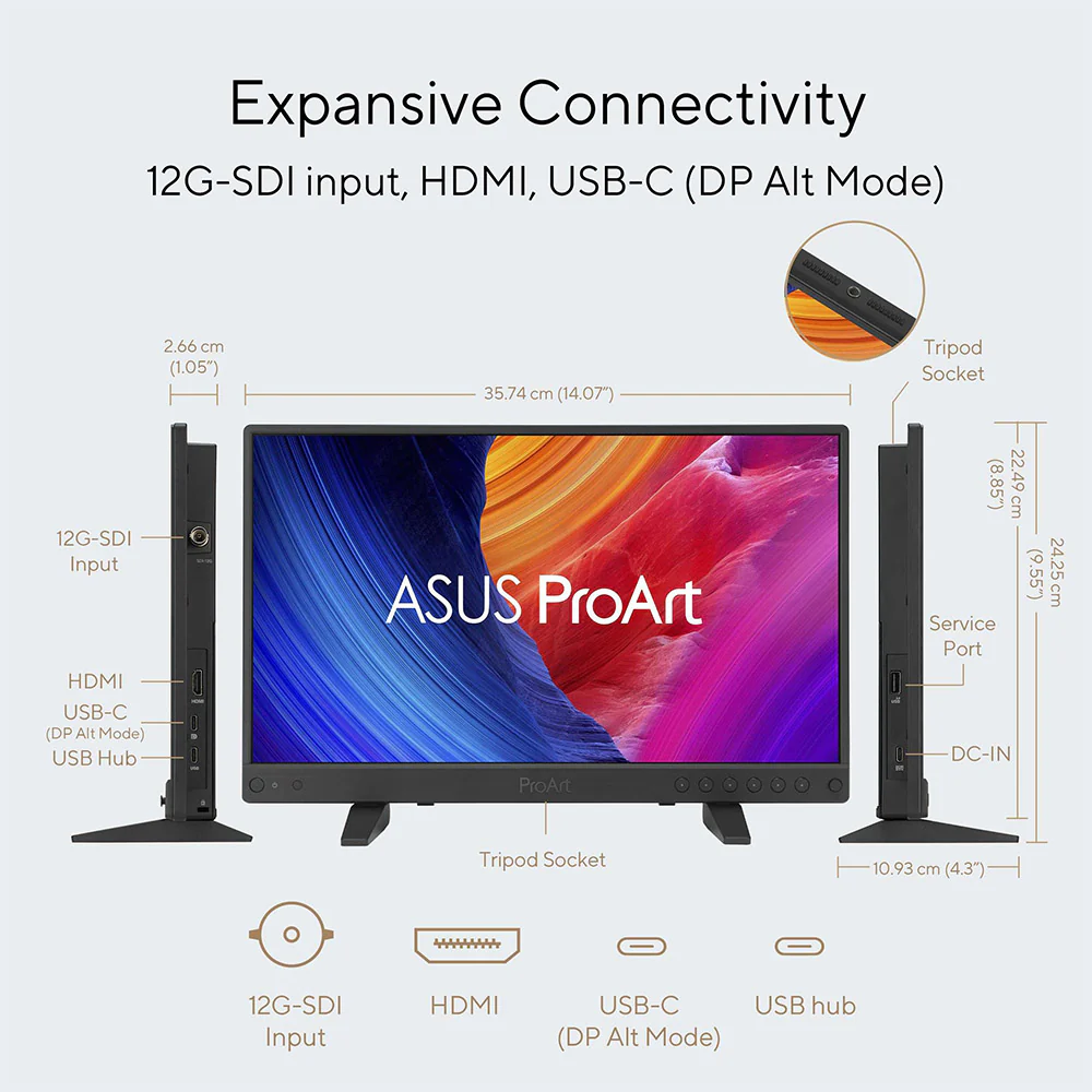 Asus ProArt PA16USV - 15.6" UHD IPS HDMI USB-C Professional Portable Monitor - Image 6