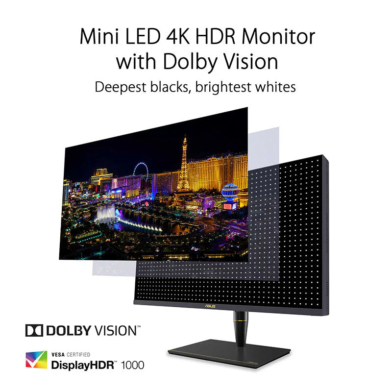 ASUS ProArt DIsplay PA32UCX-PK Professional Monitor - 32" UHD mLED IPS 99% DCI-P3 - Image 2