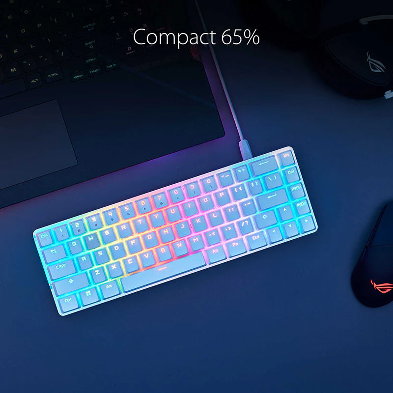 Asus ROG Falchion Ace Wired Gaming Keyboard (NX Red - White) - Image 5