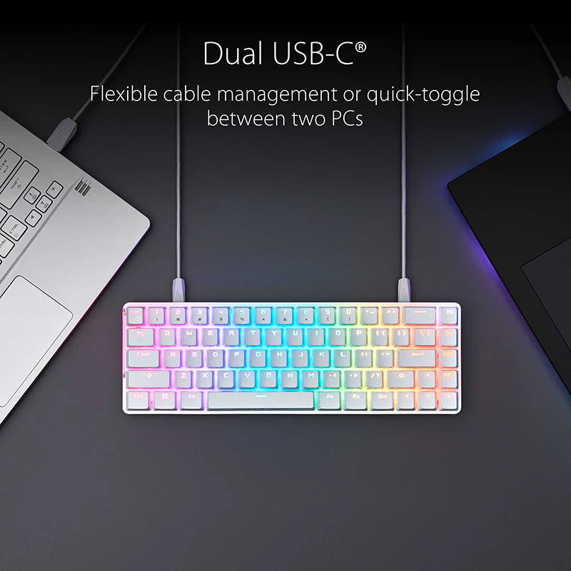 Asus ROG Falchion Ace Wired Gaming Keyboard (NX Red - White) - Image 7