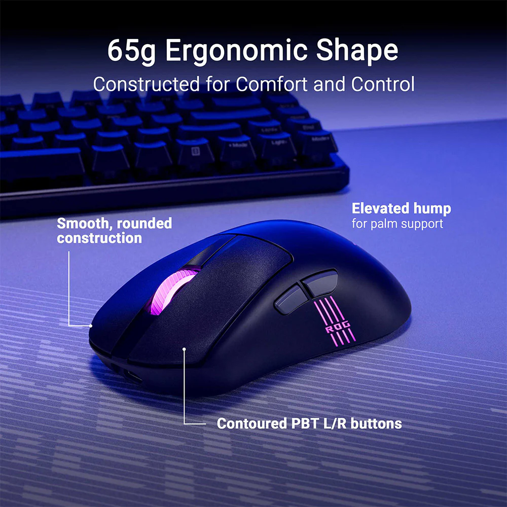 Asus ROG Keris II Origin Wireless Gaming Mouse (Black) - Image 3
