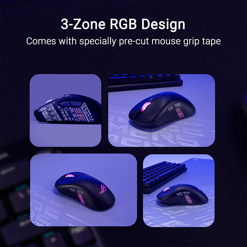 Asus ROG Keris II Origin Wireless Gaming Mouse (Black) - Image 4