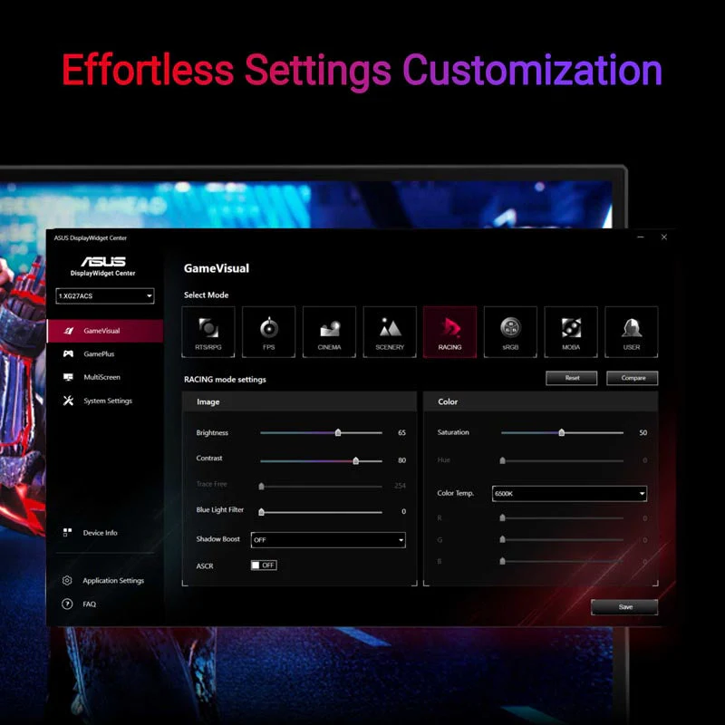 Asus ROG Strix XG27ACS-W Gaming Monitor - 27" QHD Fast IPS 180Hz - Image 5