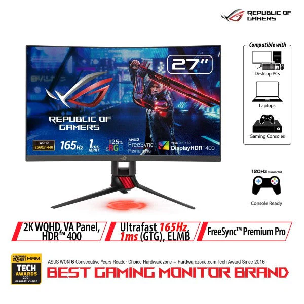 Asus ROG Strix XG27WQ - QHD-C/FP165/VA4/1MPRT/HDR4 - Image 7