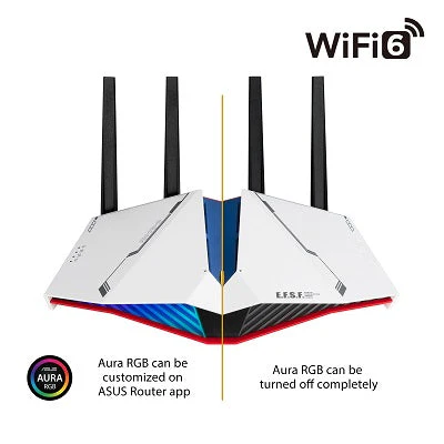 ASUS RT-AX82U AX5400 GUNDAM Dual Band WiFi 6 Gaming Router - Image 3