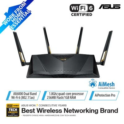 Asus RT-AX88 AX6000 Dual-Band 802.11ax Smart Wi-Fi Router - Image 8