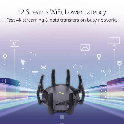 ASUS RT-AX89X 12-stream AX6000 Dual Band WiFi6 Router with Dual 10G ports - Image 7