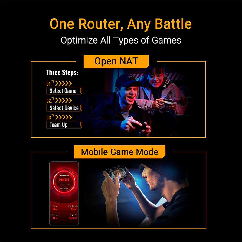 Asus TUF Gaming BE9400 Wi-Fi 7 Tri Band Extendable Gaming Router - Image 4