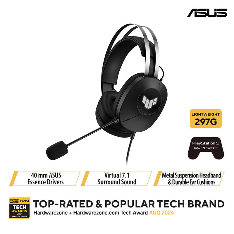Asus TUF Gaming H1 Gen II Gaming Headset - Image 8