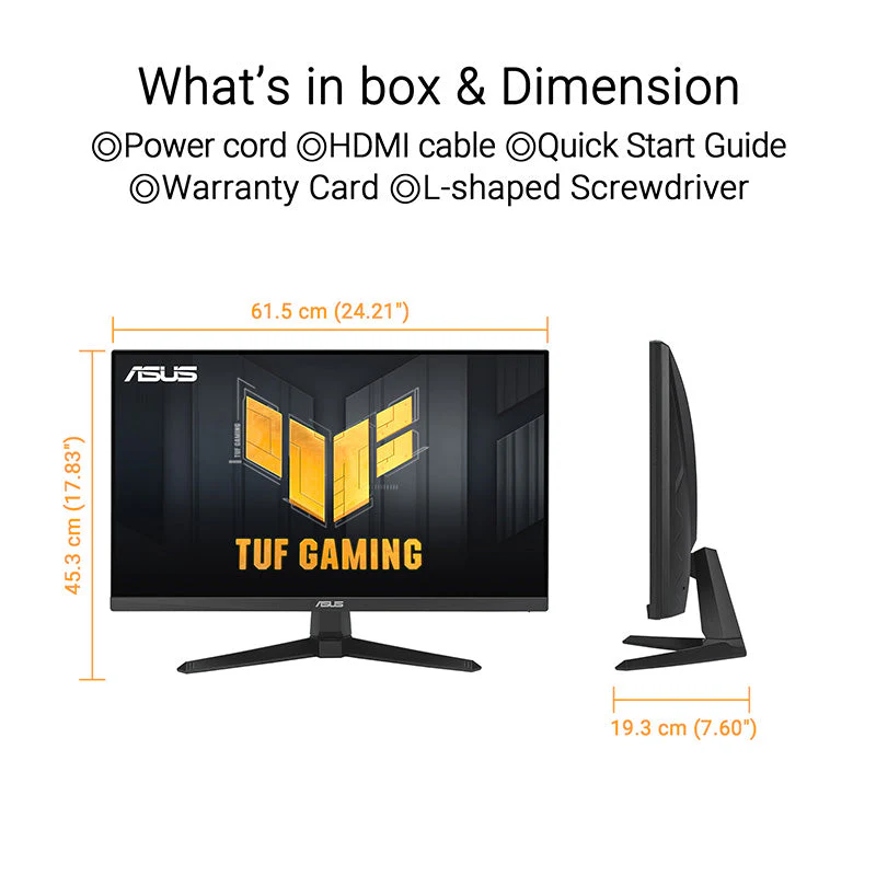 ASUS TUF Gaming VG279QE5A Gaming Monitor - 27" FHD IPS OC146Hz - Image 5