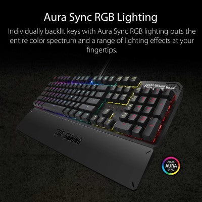 Asus TUF K3 Clicky Gaming Keyboard (Blue) - Image 3