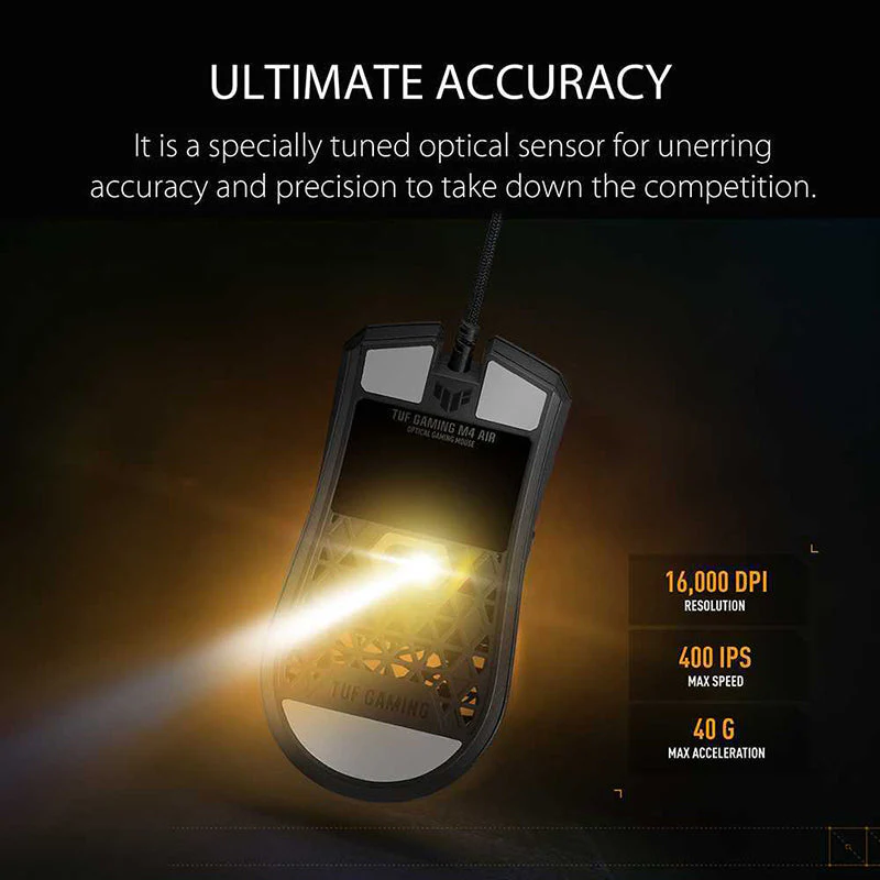Asus TUF Gaming M4 Air Lightweight Wired Gaming Mouse - Image 2