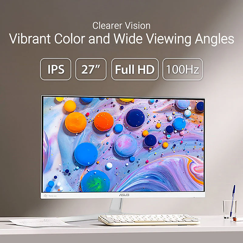 ASUS VU279HFI-W Eye Care Monitor - 27" FHD IPS 100Hz - Image 3