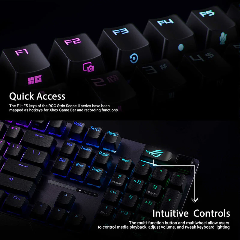 Asus XA11 ROG Strix Scope II [NX Snow] Mechanical Gaming Keyboard - Image 7