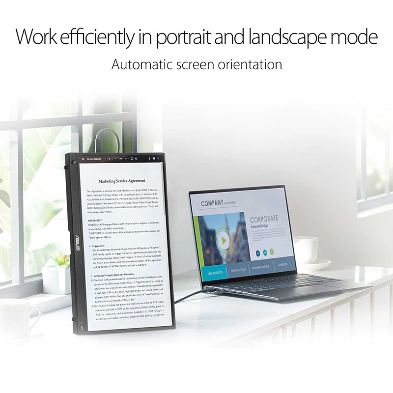 ASUS ZenScreen MB16AHG Portable Monitor - 15.6'' FHD IPS 144Hz USB-C Mini HDMI - Image 5