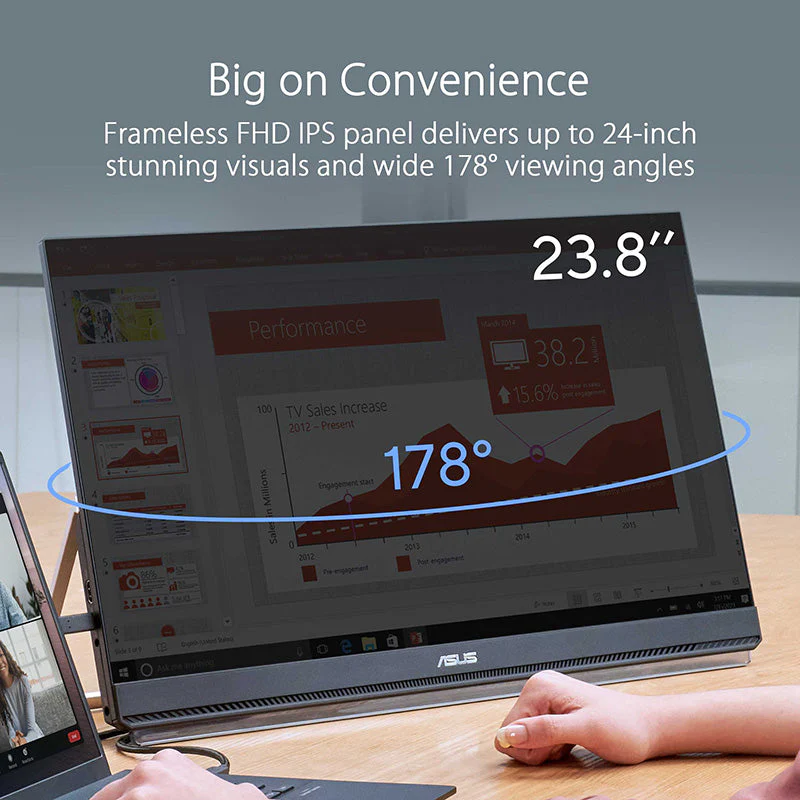 ASUS ZenScreen MB249C Portable Monitor – 23.8'' FHD IPS USB-C - Image 2
