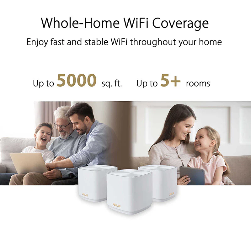 Asus ZenWiFi AX XD5 Mini AX3000 WiFi 6 Mesh [Black] (1-Pack) - Image 4