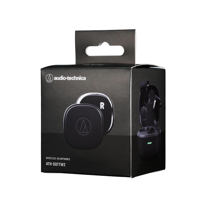 Audio-Technica ATH-SQ1TW2 True Wireless Earbuds (Black) - Image 5