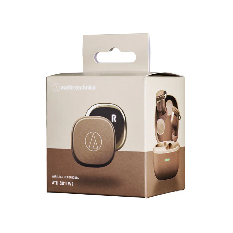 Audio-Technica ATH-SQ1TW2 True Wireless Earbuds (Café Latte) - Image 5