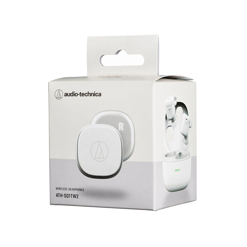 Audio-Technica ATH-SQ1TW2 True Wireless Earbuds (White) - Image 5