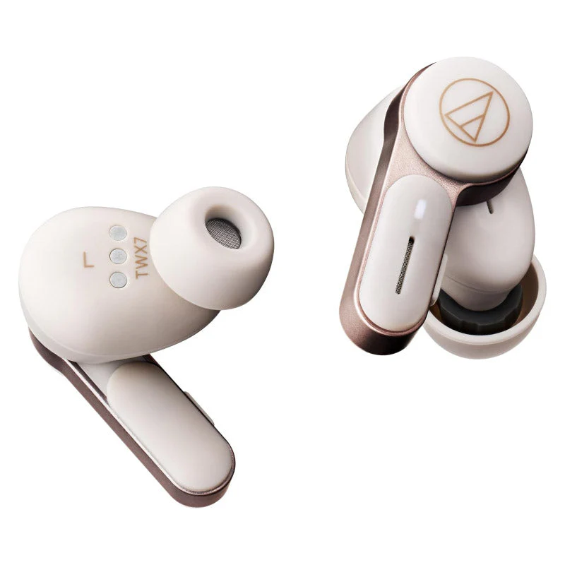 Audio-Technica ATH-TWX7 True Wireless Earbuds (White) - Image 2