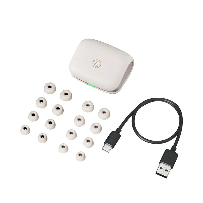 Audio-Technica ATH-TWX7 True Wireless Earbuds (White) - Image 3