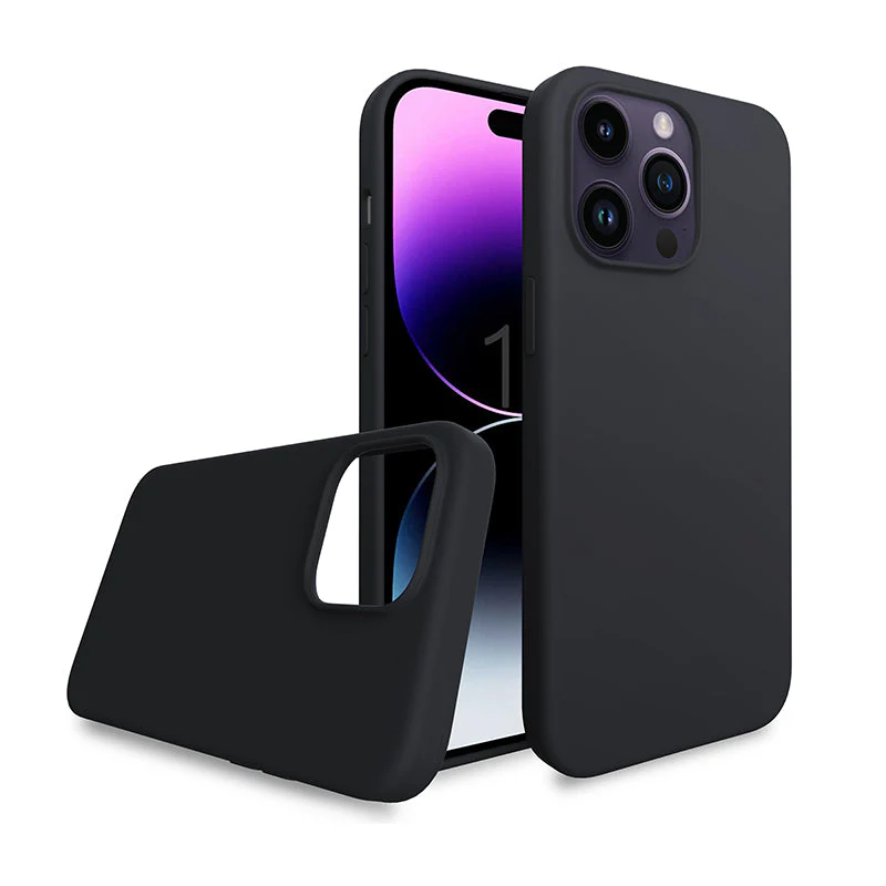 Aukey iPhone 15 6.1-inch PC-GJ10A Magnetic Silicon Case (Midnight Black) - Image 2