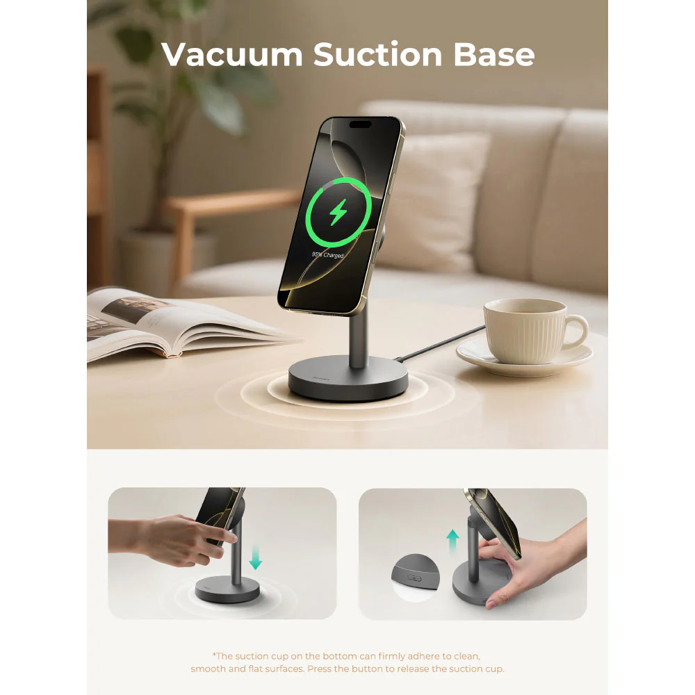 Aukey MagFusion LC-MC111 1X Qi2.2 Fast Wireless Charger - Image 6
