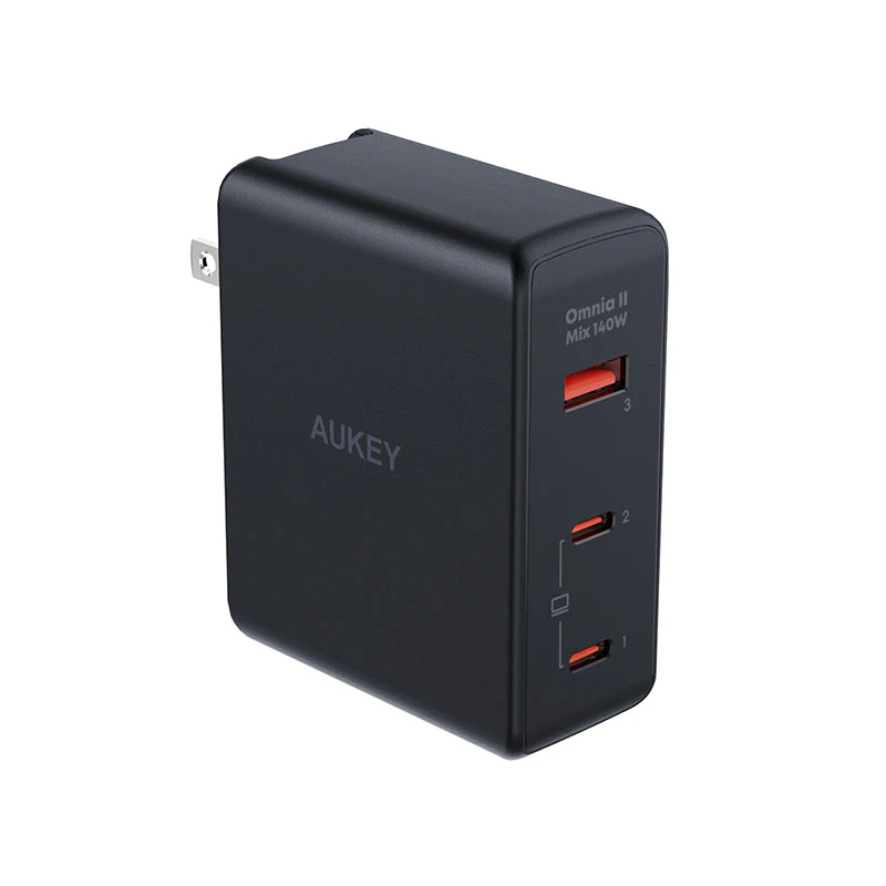Aukey PA-B7O 140W Power Charger with European plug + British plug - Image 6